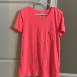Pink workout tee